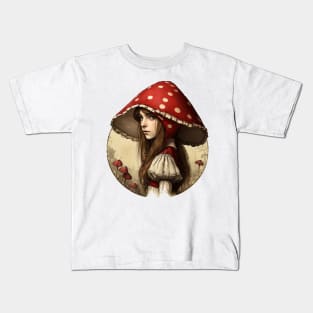 The Mushroom Gatherer Kids T-Shirt